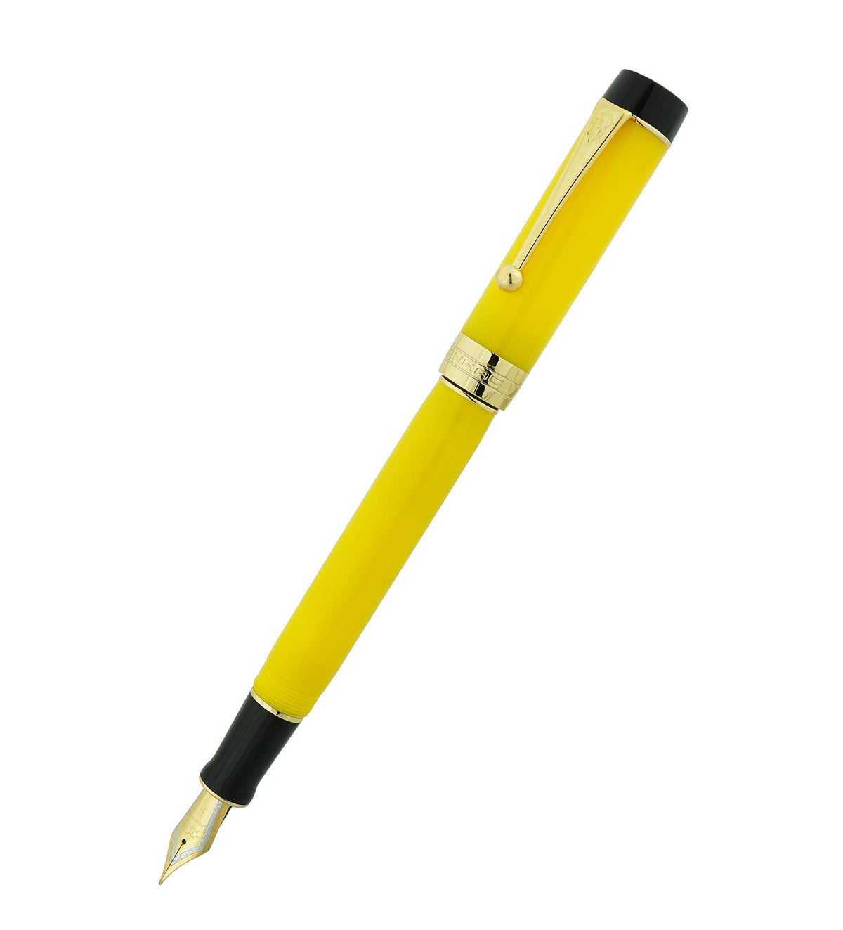 Jinhao 100 Fountain Pen Celluloid Classic Style, #6 Nib Smooth Writing Instrument with Refillable Converter and Pen Case Set