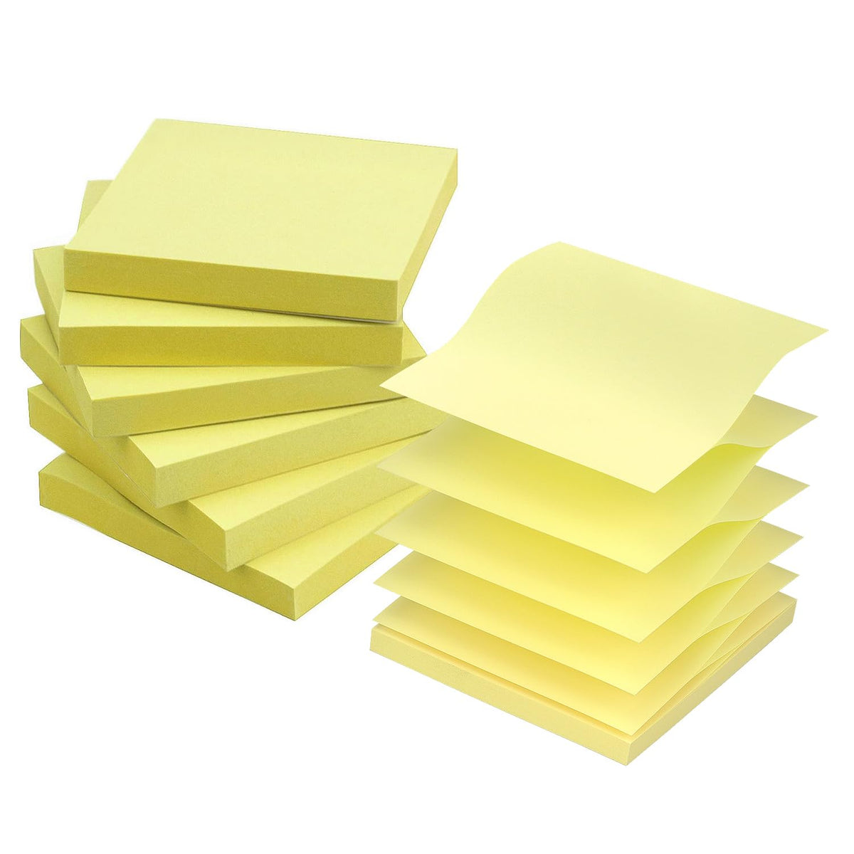 Early Buy Pop Up Sticky Notes 3x3 in, Yellow, 6 Pads, 100 Sheets, Refills