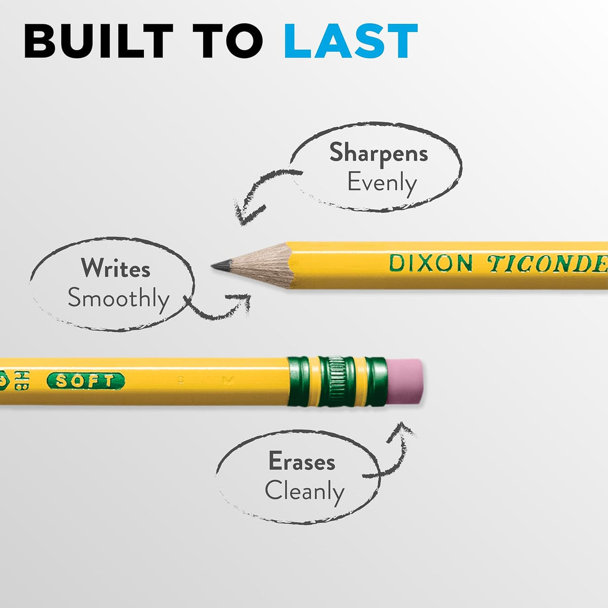 Ticonderoga Wood-Cased Pencils, Pre-Sharpened
