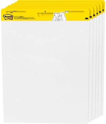Post-it Super Sticky Easel Pad, 25" x 30", 30 Sheets, 6-Pack
