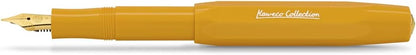 Kaweco COLLECTION Fountain Pen Honey I Premium Fountain Pen with Steel Nib for Ink Cartridges in Yellow I Exclusive Pen 13 cm I Nib: F (Fine)