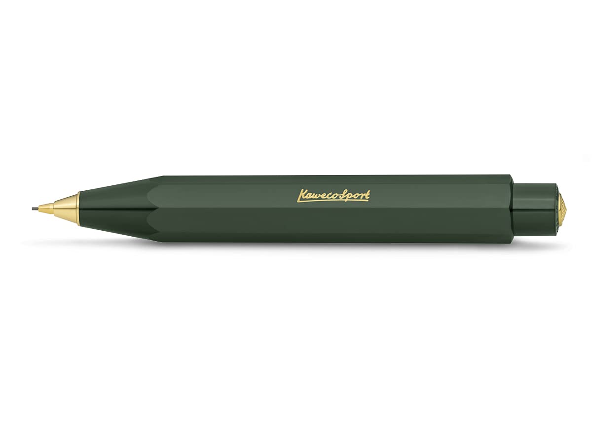 Kaweco CLASSIC SPORT Fountain Pen Black with 23 Carat Gold-Plated Steel Nib and Iridium Tip for Ink Cartridges I Sport Fountain Pen 13 cm I Nib: M (Medium)