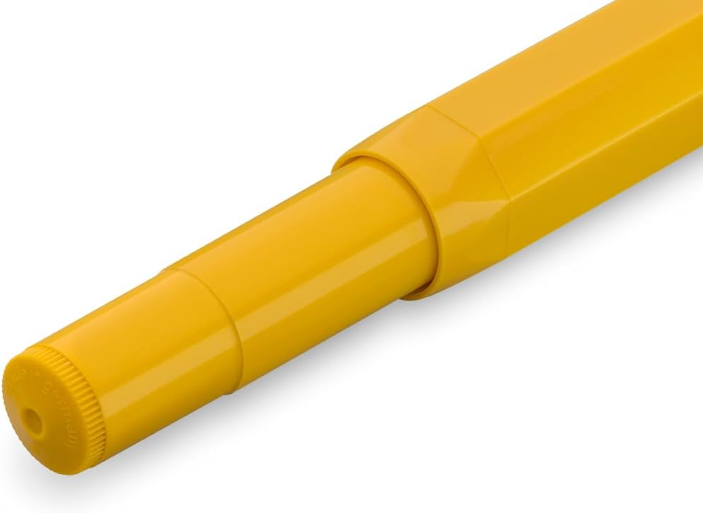 Kaweco COLLECTION Fountain Pen Honey I Premium Fountain Pen with Steel Nib for Ink Cartridges in Yellow I Exclusive Pen 13 cm I Nib: F (Fine)