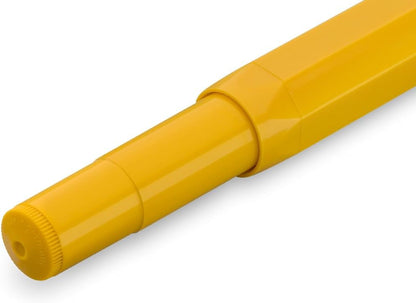 Kaweco COLLECTION Fountain Pen Honey I Premium Fountain Pen with Steel Nib for Ink Cartridges in Yellow I Exclusive Pen 13 cm I Nib: F (Fine)