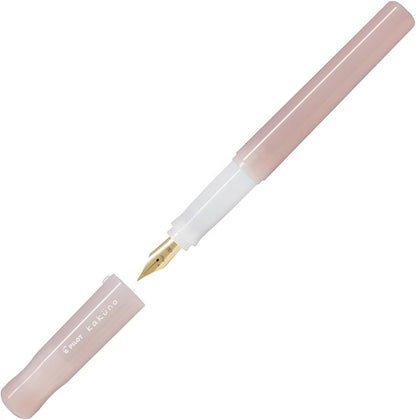 Pilot Kakuno Fountain Pen Madoromi Color Series, Gold (Smiley Face) Fine Nib, Perfect for Beginners and Creative Expression, Pink, PFKA-1MDPF