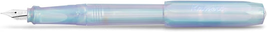 Kaweco PERKEO Fountain Pen Iridescent Pearl I Premium School Fountain Pen for Ink Cartridges I Beginner Reservoir Pen for Supported Writing 15.5 cm I Nib: F (Fine)