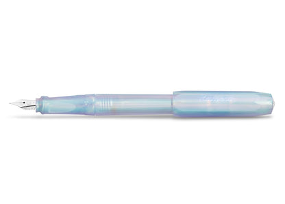 Kaweco PERKEO Fountain Pen Iridescent Pearl I Premium School Fountain Pen for Ink Cartridges I Beginner Reservoir Pen for Supported Writing 15.5 cm I Nib: F (Fine)