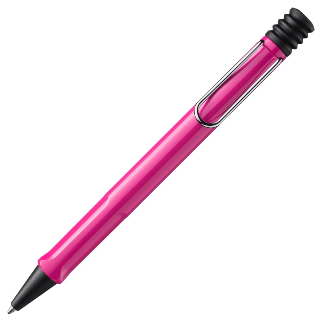 LAMY safari yellow - Fountain Pen with ergonomic grip & polished steel nib in size M - ideal for any Writing & Calligraphy - including LAMY T 10 blue cartridge - Right-Handed