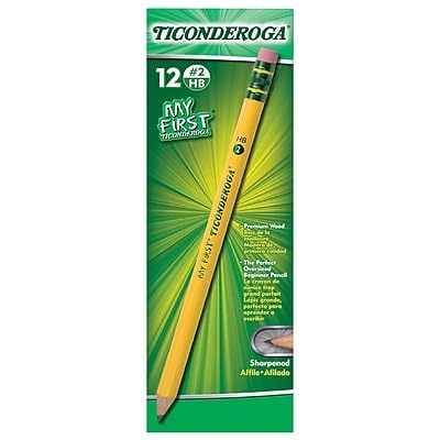 Ticonderoga My First Wood-Cased Pencils, Pre-Sharpened