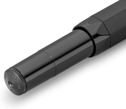 Kaweco CLASSIC SPORT Fountain Pen Black with 23 Carat Gold-Plated Steel Nib and Iridium Tip for Ink Cartridges I Sport Fountain Pen 13 cm I Nib: M (Medium)