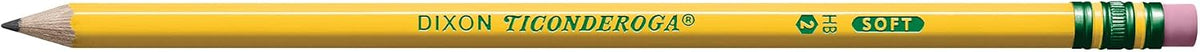 Ticonderoga Wood-Cased Pencils, Pre-Sharpened, 2 HB Soft, Yellow, 72 Count