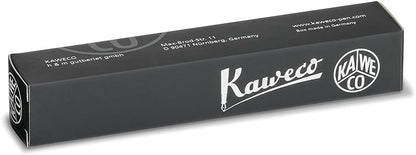 Kaweco CLASSIC SPORT Fountain Pen Black with 23 Carat Gold-Plated Steel Nib and Iridium Tip for Ink Cartridges I Sport Fountain Pen 13 cm I Nib: M (Medium)