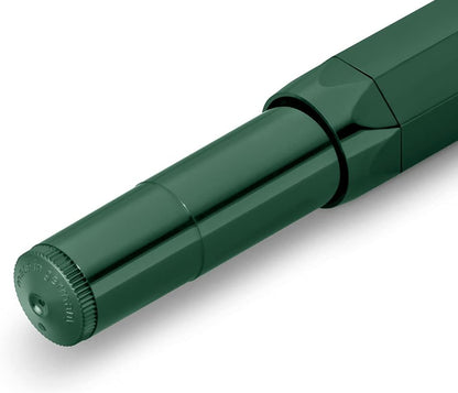 Kaweco CLASSIC SPORT Fountain Pen Green with 23 Carat Gold-Plated Steel Nib and Iridium Tip for Ink Cartridges I Sport Fountain Pen 13 cm I Nib: F (Fine)