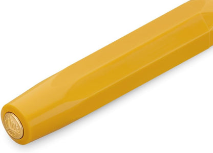 Kaweco COLLECTION Fountain Pen Honey I Premium Fountain Pen with Steel Nib for Ink Cartridges in Yellow I Exclusive Pen 13 cm I Nib: F (Fine)