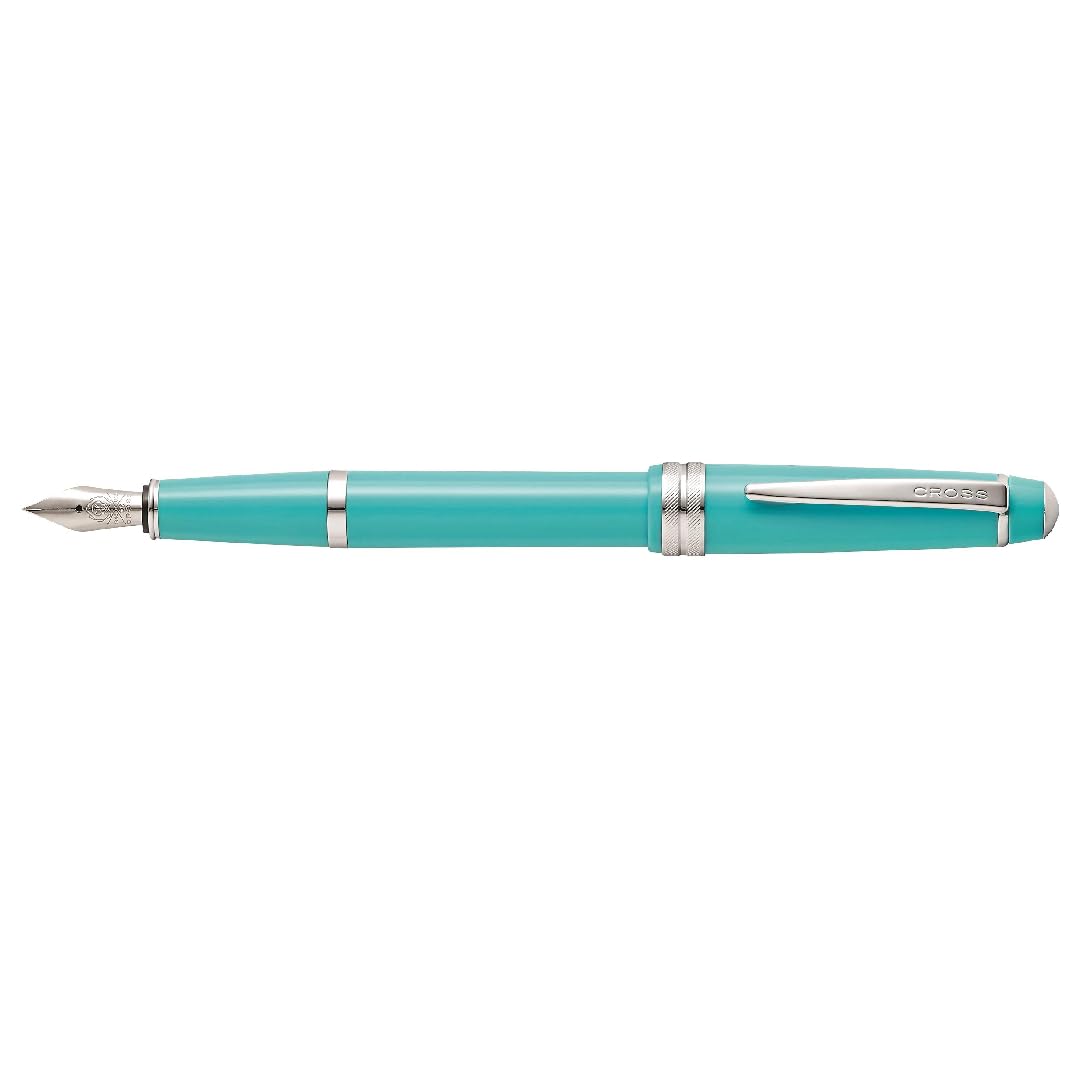 Cross Bailey Light Polished Blue Fountain Pen, Extra-Fine Nib