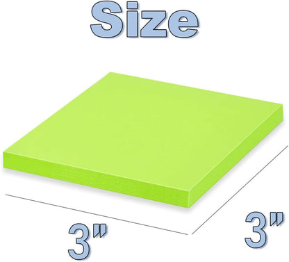 (40 Pads) Sticky Notes 3x3 in,Bright Colors Notepads,Colorful Stickies