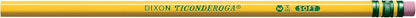 Ticonderoga Wood-Cased Pencils, Unsharpened, #2 HB Soft, Yellow, 96 Count