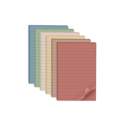 (12 Pack) Lined Sticky Notes 4x6 in,Vintage Large Notepads with Lines