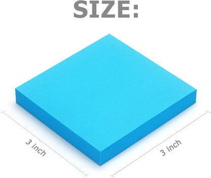 Pop-up Sticky Notes, 3x3 in, 24 Pads, 70 Sheets/Pad, Fluorescent Colors