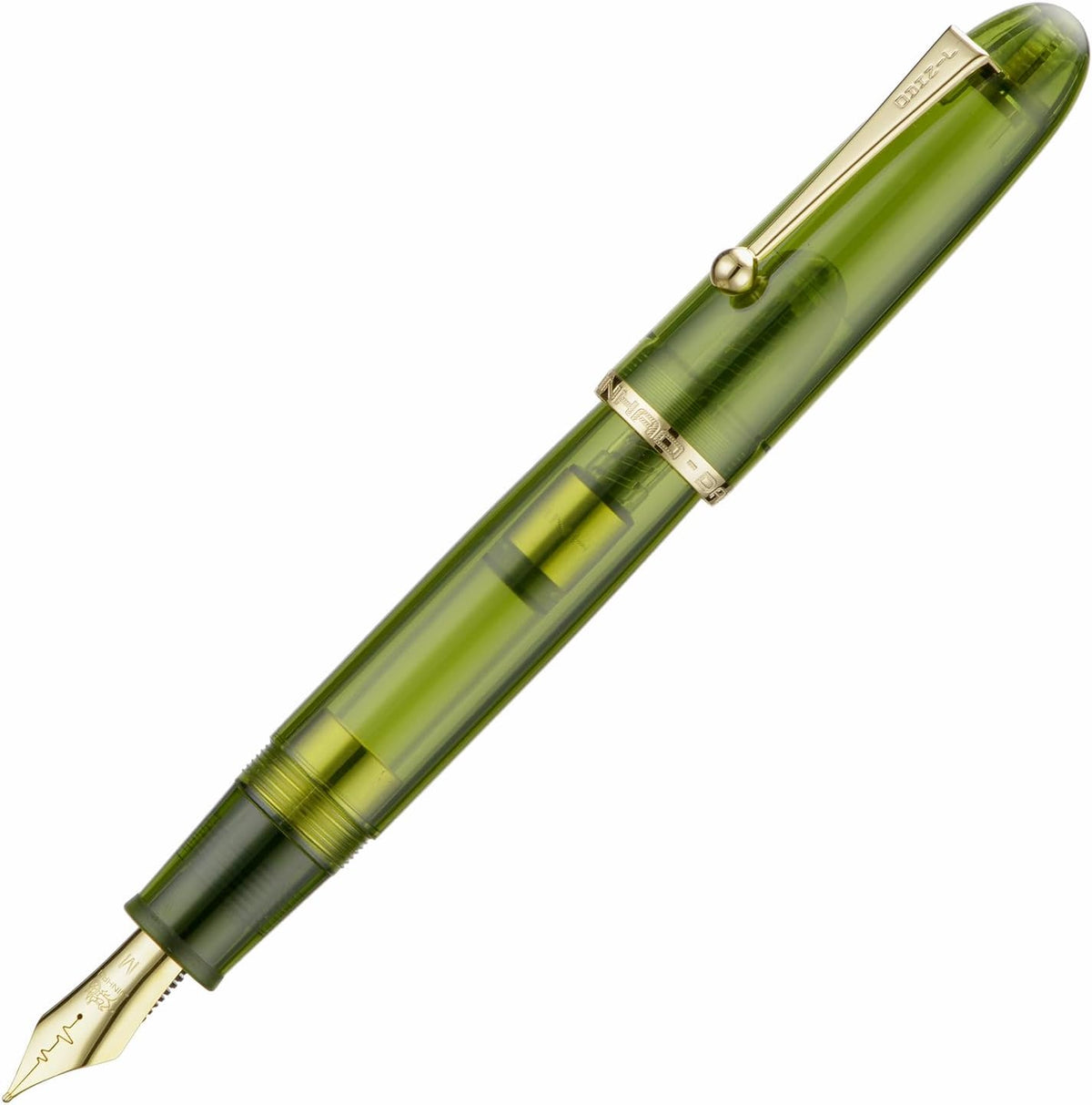 Jinhao 9019 Fountain Pen Dadao Series Green Acrylic #8 Heartbeat Fine Nib Large Converter Smooth Writing Instrument