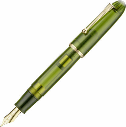 Jinhao 9019 Fountain Pen Dadao Series Green Acrylic #8 Heartbeat Fine Nib Large Converter Smooth Writing Instrument
