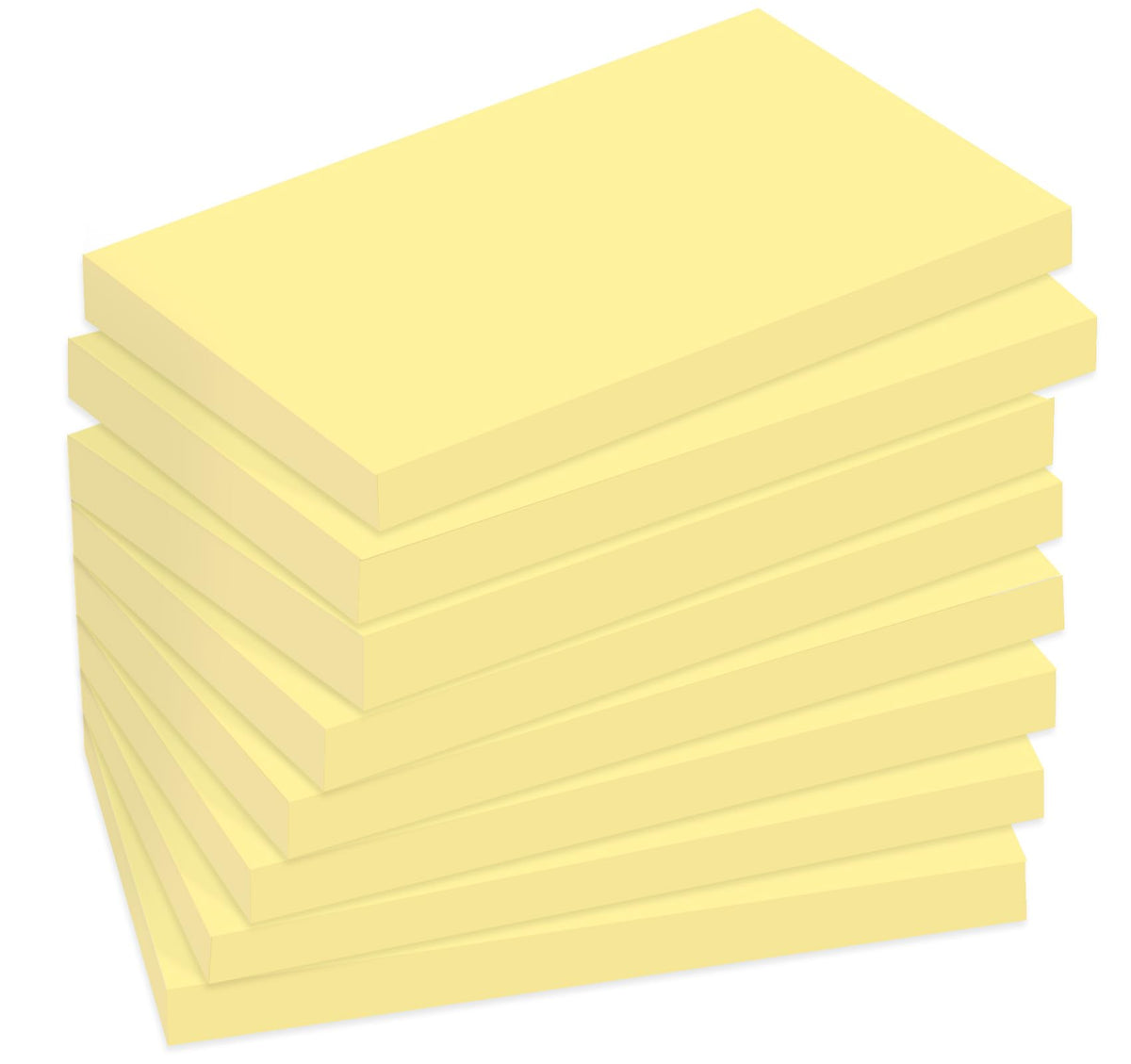 12 Pads Sticky Notes Large, 3 x 5'' Self-Stick Note Pads Recyclable,100 Sheets/Pad Super Sticking Power 76x127mm,1200 Sheets Clean Removal Notepads, Easy to Post for Note Taking,to Do Lists(Yellow)