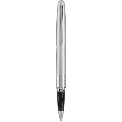 PILOT Metropolitan Collection Fountain Pen, Black Barrel, Classic Design, Medium Nib, Black Ink (91107)