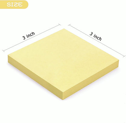 Early Buy Pop Up Sticky Notes 3x3 in, Yellow, 6 Pads, 100 Sheets, Refills