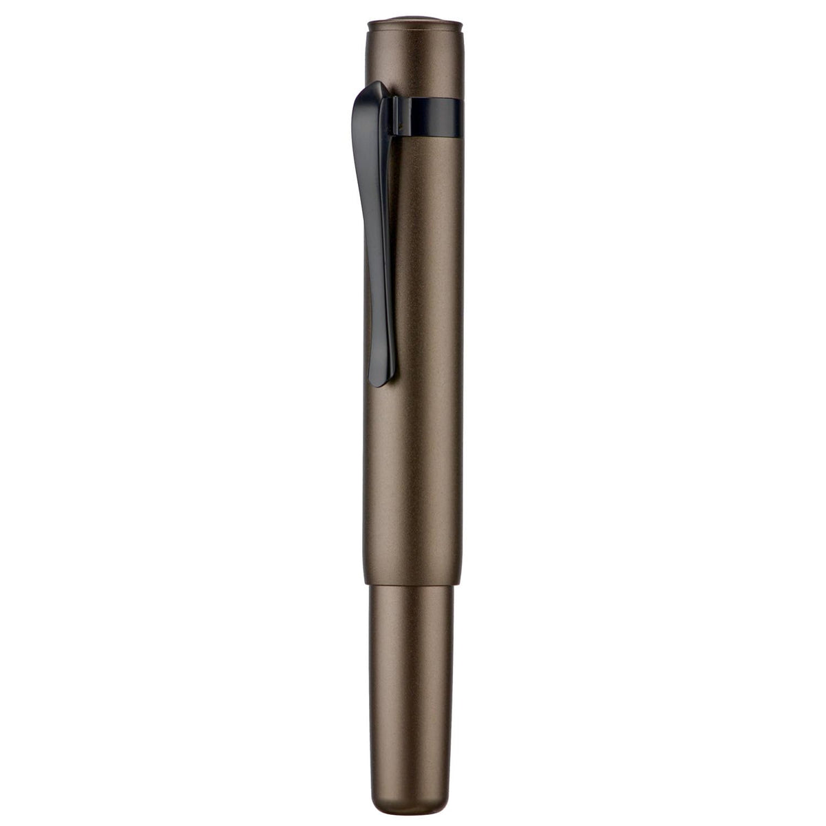 HONG DIAN M2 Black Forest Mini Fountain Pen, Extra Fine Soft Nib & Sleek Shape Aluminium Short Pocket Travel Pen (Army Green)
