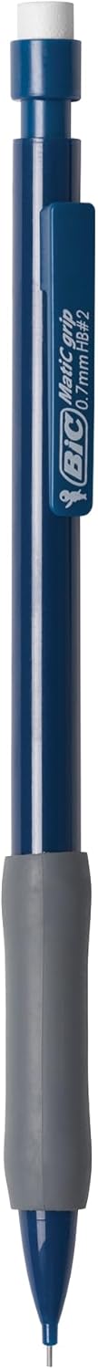 BIC Xtra Comfort Mechanical Pencils with Erasers, Medium Point (0.7mm), 12-Count Pack, Bulk Mechanical Pencils for School or Office Supplies