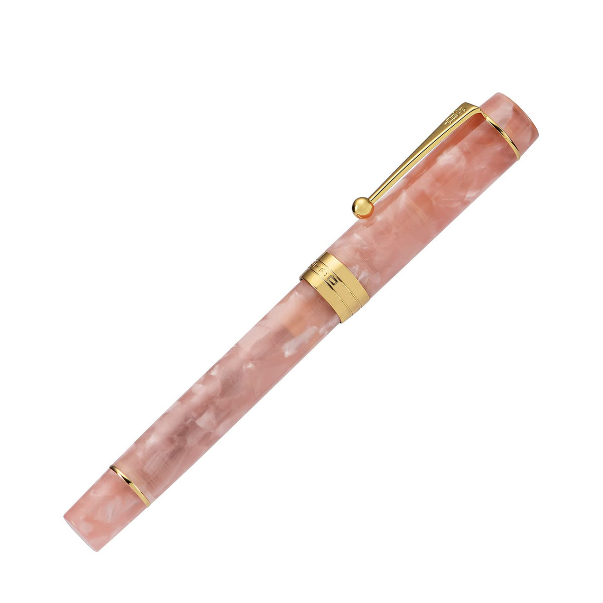 Jinhao 100 Fountain Pen Celluloid Classic Style, #6 Nib Smooth Writing Instrument with Refillable Converter and Pen Case Set