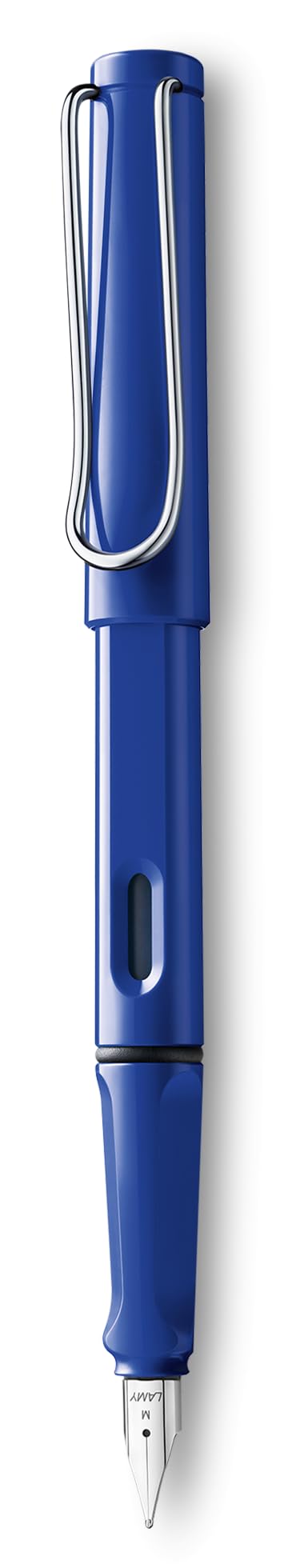 LAMY safari yellow - Fountain Pen with ergonomic grip & polished steel nib in size M - ideal for any Writing & Calligraphy - including LAMY T 10 blue cartridge - Right-Handed