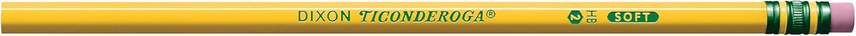 Ticonderoga Wood-Cased Pencils, #2 HB Soft, Yellow, 72 Count
