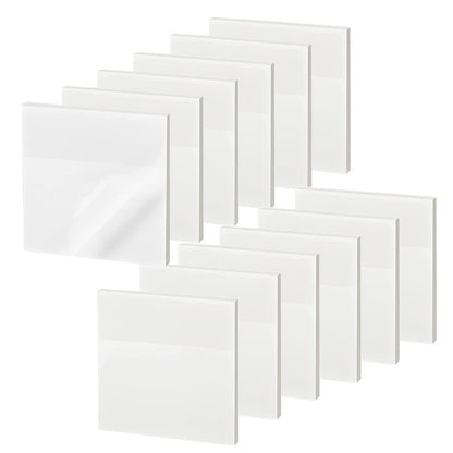 Transparent Sticky Notes - 3x3 inch Clear Sticky Notes Waterproof Self-Adhesive Translucent Sticky Note Pads for Books Annotation, See Through Sticky Note (200 Sheets)