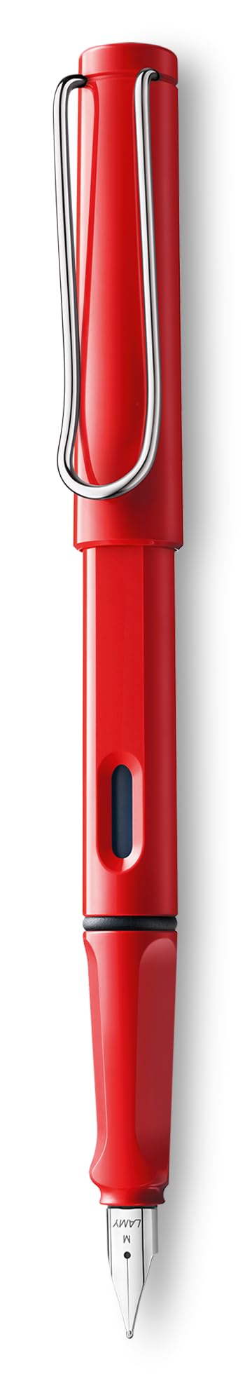 LAMY safari yellow - Fountain Pen with ergonomic grip & polished steel nib in size M - ideal for any Writing & Calligraphy - including LAMY T 10 blue cartridge - Right-Handed