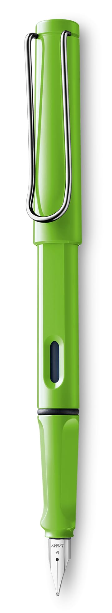 LAMY safari yellow - Fountain Pen with ergonomic grip & polished steel nib in size M - ideal for any Writing & Calligraphy - including LAMY T 10 blue cartridge - Right-Handed