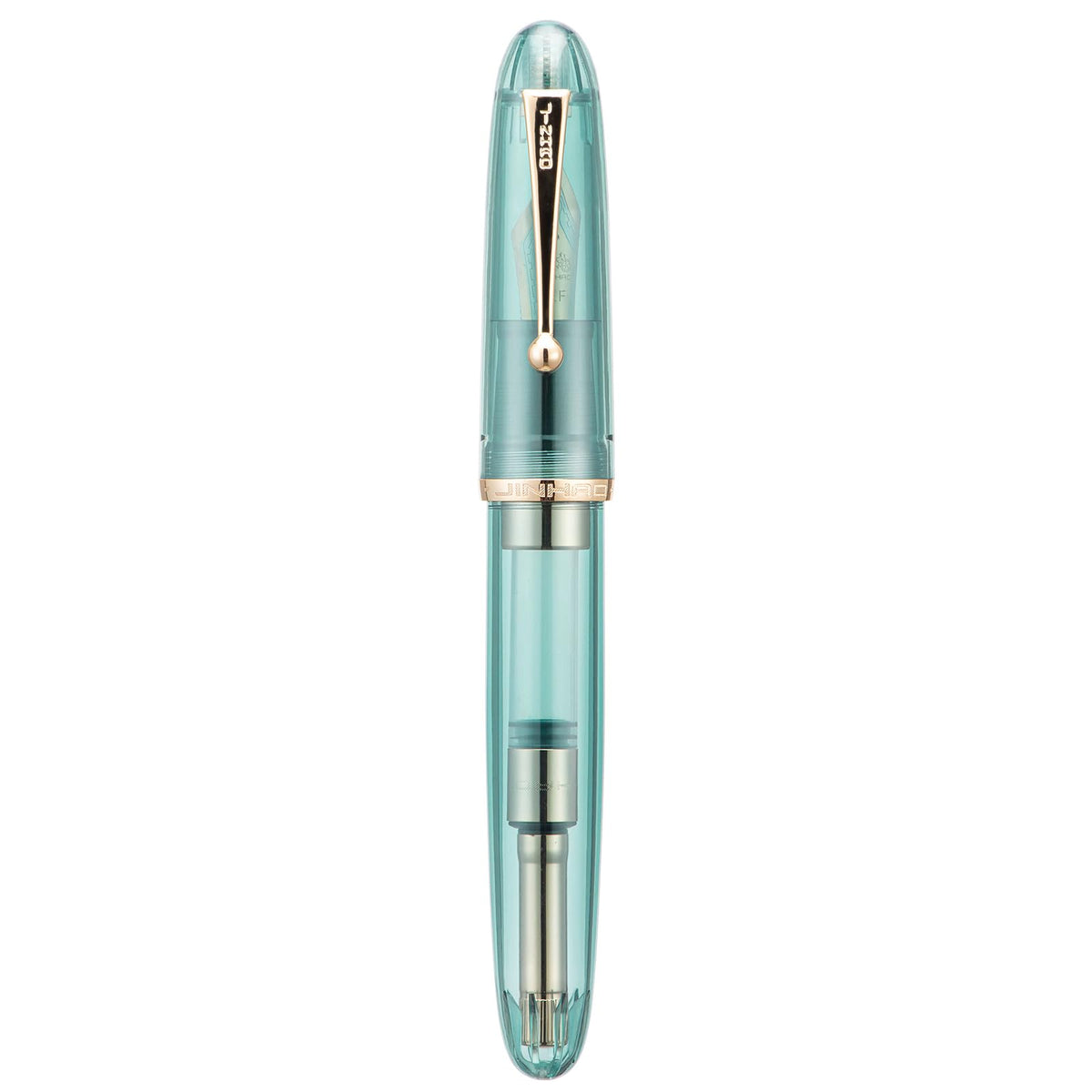 Jinhao 9019 Fountain Pen Dadao Series Green Acrylic #8 Heartbeat Fine Nib Large Converter Smooth Writing Instrument