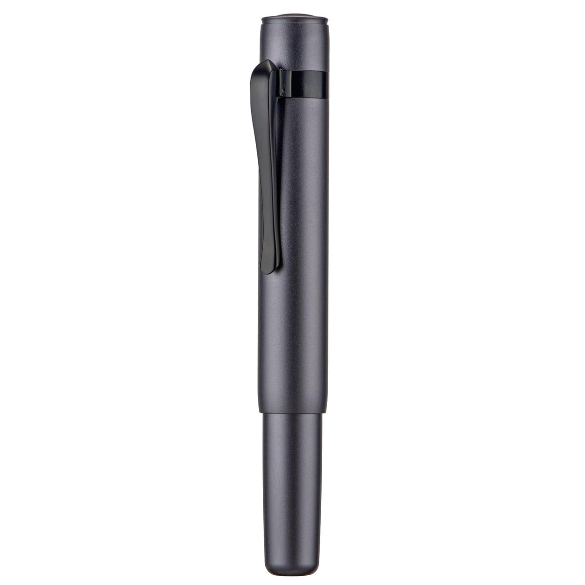 HONG DIAN M2 Black Forest Mini Fountain Pen, Extra Fine Soft Nib & Sleek Shape Aluminium Short Pocket Travel Pen (Army Green)