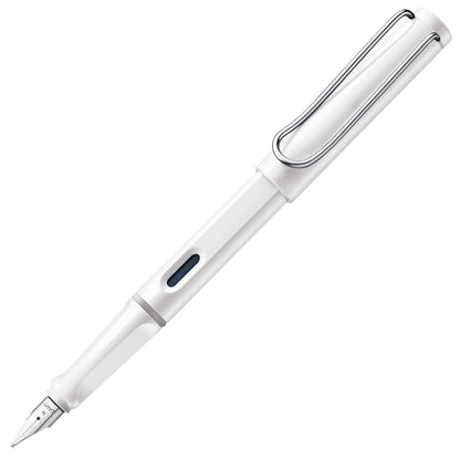 LAMY safari black - Fountain Pen with ergonomic grip & polished steel nib in size M - ideal for any Writing & Calligraphy - including LAMY T 10 blue cartridge - Right-Handed