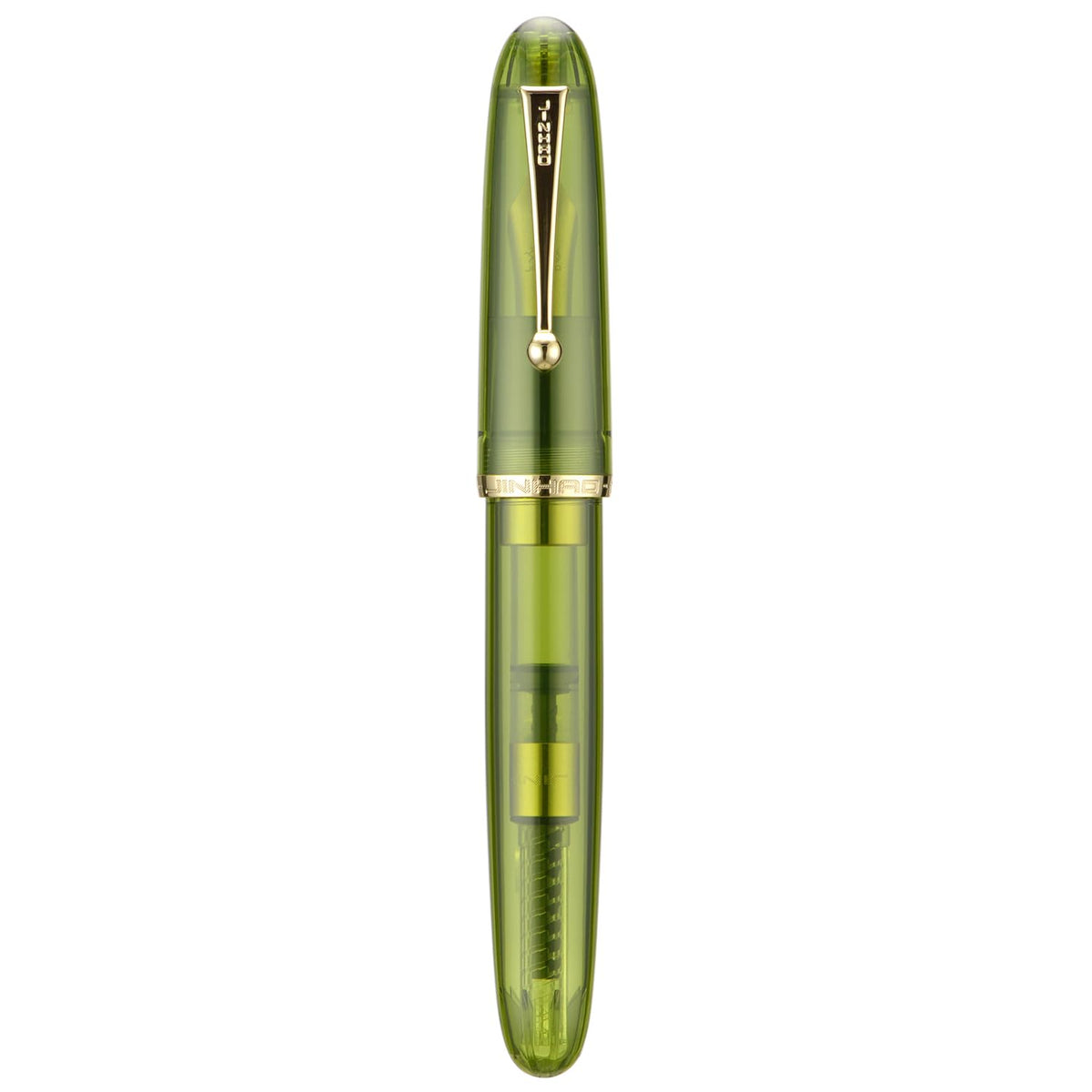 Jinhao 9019 Fountain Pen Dadao Series Green Acrylic #8 Heartbeat Fine Nib Large Converter Smooth Writing Instrument