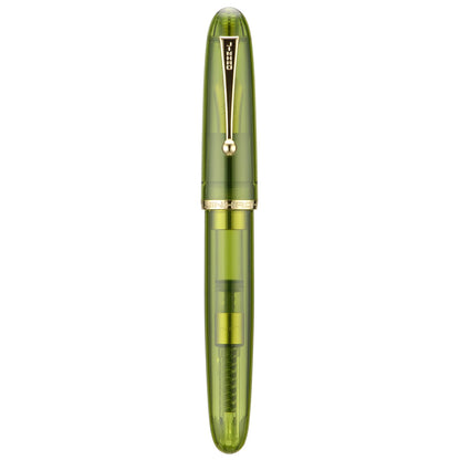 Jinhao 9019 Fountain Pen Dadao Series Green Acrylic #8 Heartbeat Fine Nib Large Converter Smooth Writing Instrument