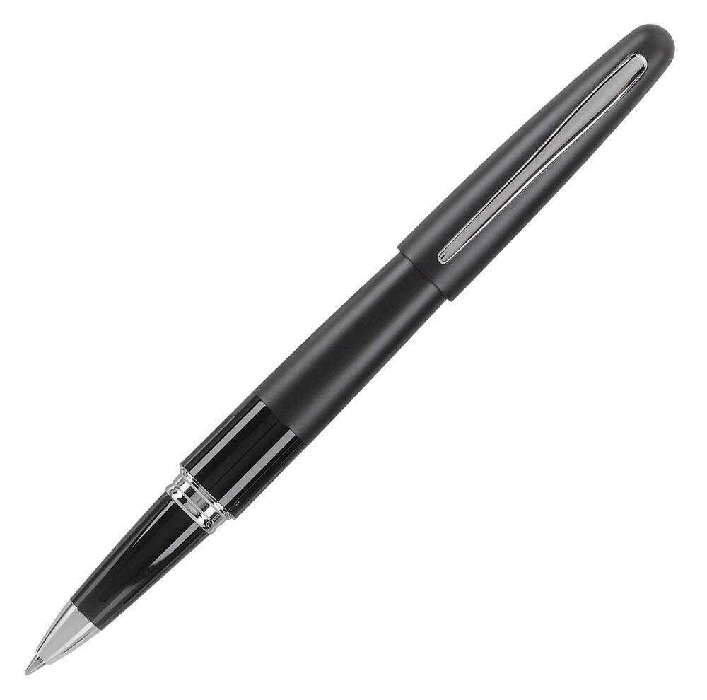 PILOT Metropolitan Collection Fountain Pen, Black Barrel, Classic Design, Medium Nib, Black Ink (91107)