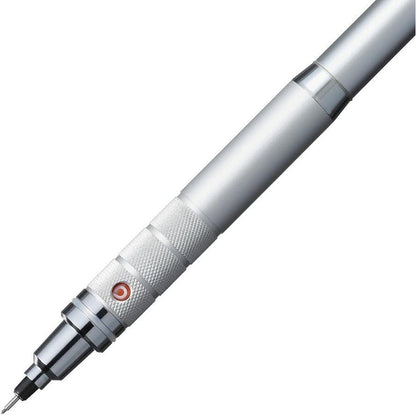Uni Kuru Toga Roulette Model Auto Lead Rotation 0.5mm Mechanical Pencil, Silver Body (M510171P.26)