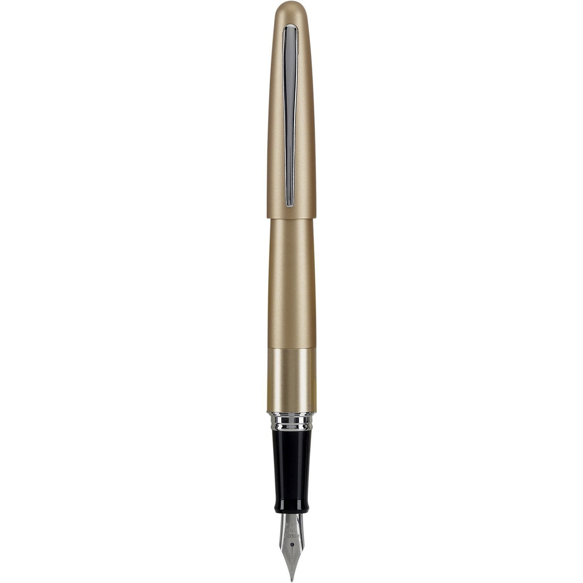 PILOT Metropolitan Collection Fountain Pen, Black Barrel, Classic Design, Medium Nib, Black Ink (91107)