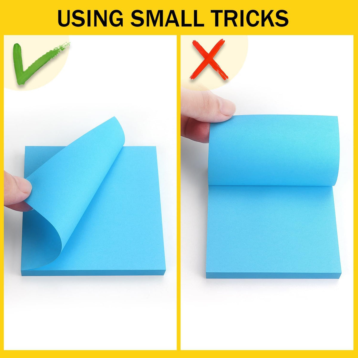 Eastern Wolf Sticky Notes 3x3 inch, 8 Bright Multi Colors, 85 Sheets/Pad