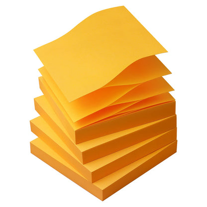 OSBOO Sticky Notes 3x3 Pop Up with 6 Bright Colors, 100 Sheets/Pad