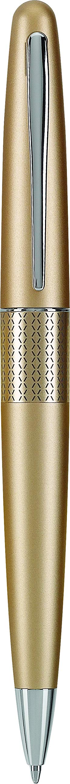 PILOT Metropolitan Collection Fountain Pen, Black Barrel, Classic Design, Medium Nib, Black Ink (91107)