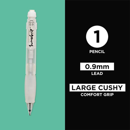SAK50280 - Mechanical Pencil, w/ Pocket Clip, .9mm, Clear