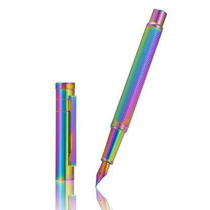 Asvine Black Forest Fountain Pen Fine Nib, Ink Cartridge Not Included, Classic Design with Converter and Metal Pen Case Set