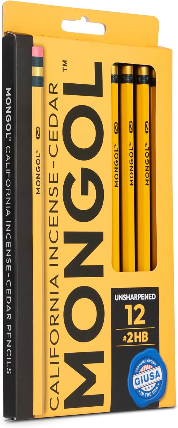 Mongol Classic Incense Cedar #2 Pencil - 12-Pack - Unsharpened